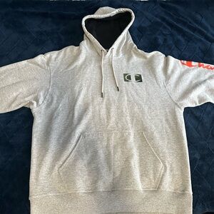 Mens Champion Gray Hoodie